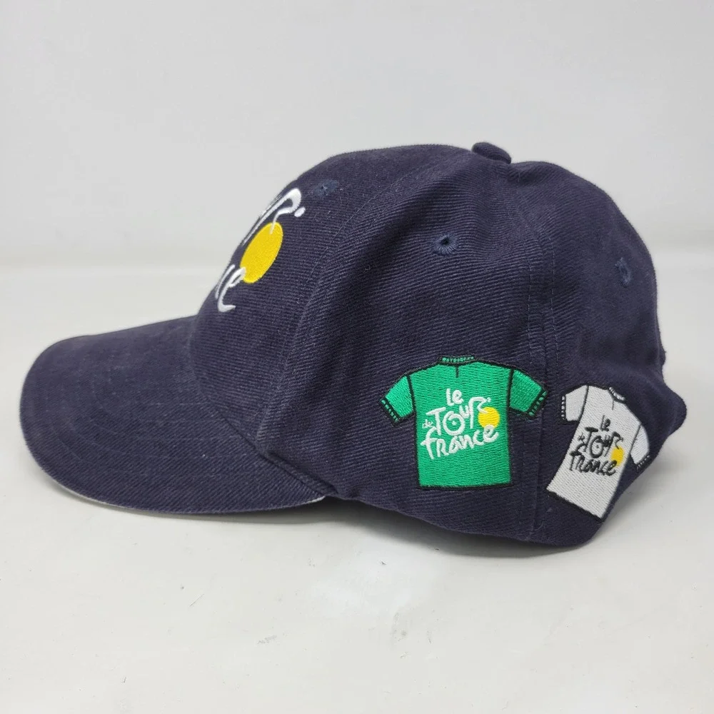 Le Tour de France Navy Blue Embroidered Cycling Baseball Cap Adjustable Hat